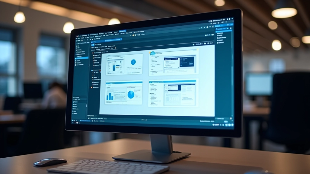 Computer scherm met BrowserStack interface toonend meerdere browserscreenshots naast elkaar