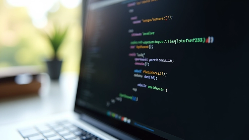 Laptop scherm met CSS code en responsive breakpoints zichtbaar in editor