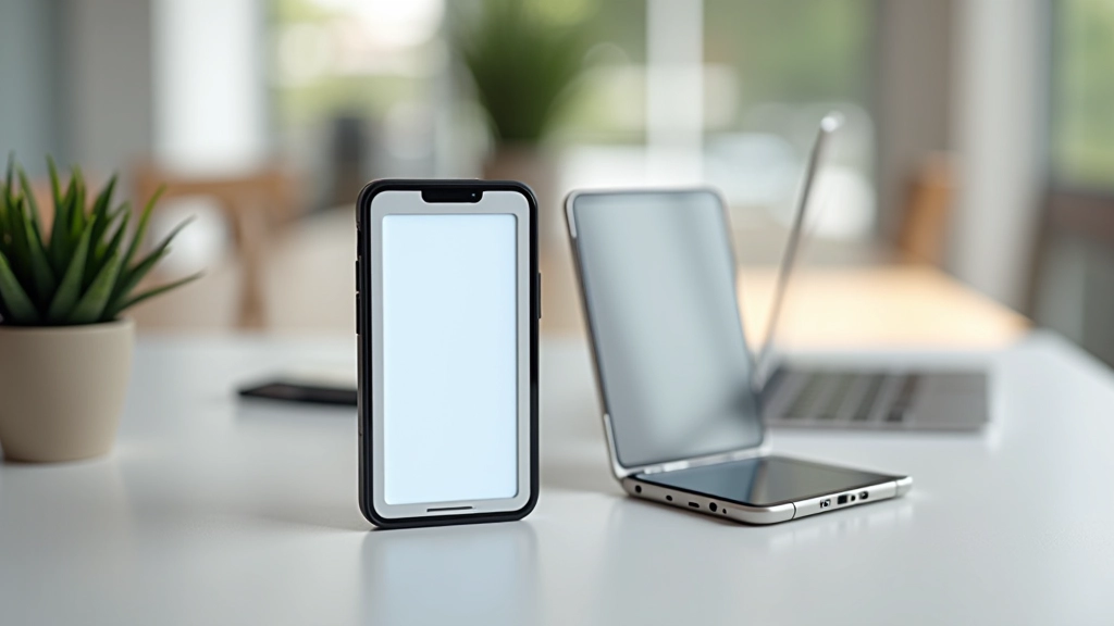 Twee mobiele apparaten naast elkaar met responsive design preview en breakpoints zichtbaar op beide schermen